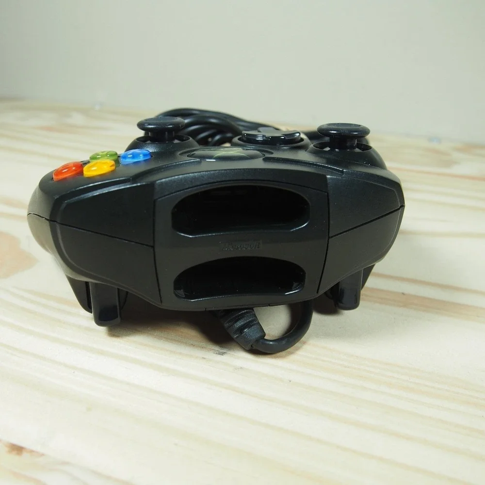 Original Xbox OEM S Type Black Controller w/ Break‎ Away Cable Fully Tested EUC